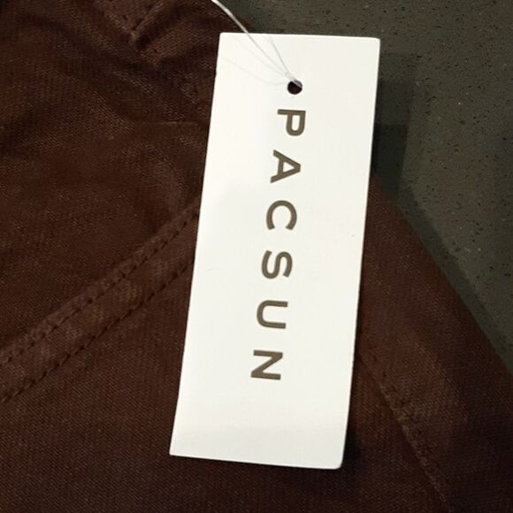 PACSUN Espresso Brown Low Rise Straight Leg Button Fly Jeans - Picture 3 of 13